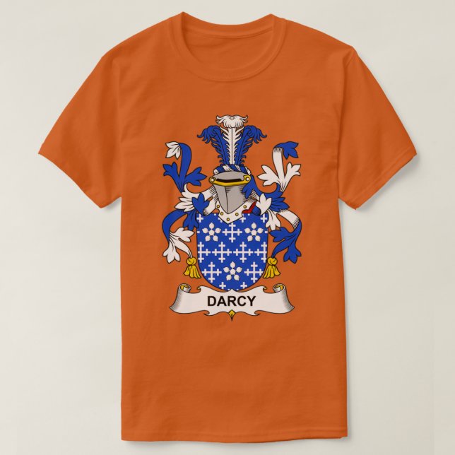 Darcy Coat of Arms Family Crest  T Shirt (Design framsida)