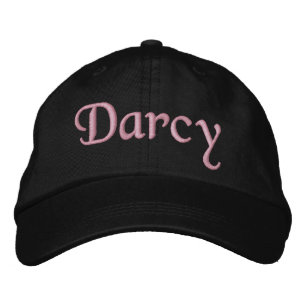 Darcy Embroized Baseball Cap Hat Rosa Black Broderad Keps