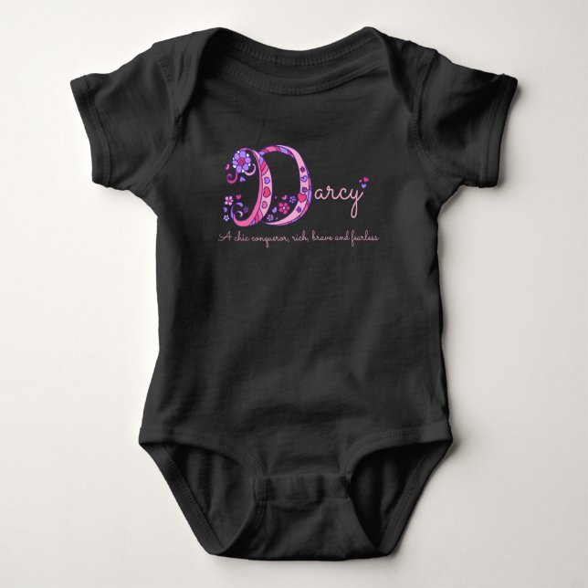 Darcy Girl namn dekorativ anpassningsbar T Shirt (Framsida)