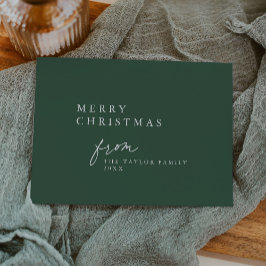 DARCY Grönt Unique Boho DIY Modern God jul Julkort