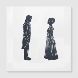 Darcy och Elizabeth Silhuett
