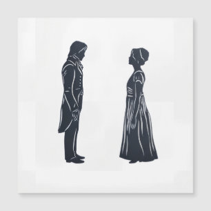Darcy och Elizabeth Silhuett