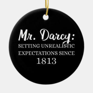 Darcy: orealistiska förväntningar sedan 1813 II Julgransprydnad Keramik