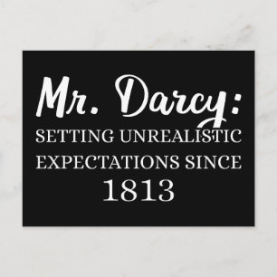 Darcy: orealistiska förväntningar sedan 1813 II Vykort