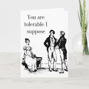 Darcy Valentine Card no2 - Pride och fördomar Helgkort