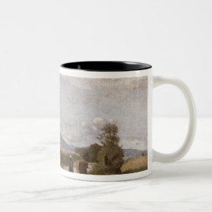 Dardagny morgon, c.1853 (olja på kanfas) Två-Tonad mugg