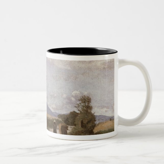 Dardagny morgon, c.1853 (olja på kanfas) Två-Tonad mugg (Höger)
