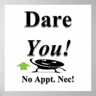 Dare att du Poster projektionsyta