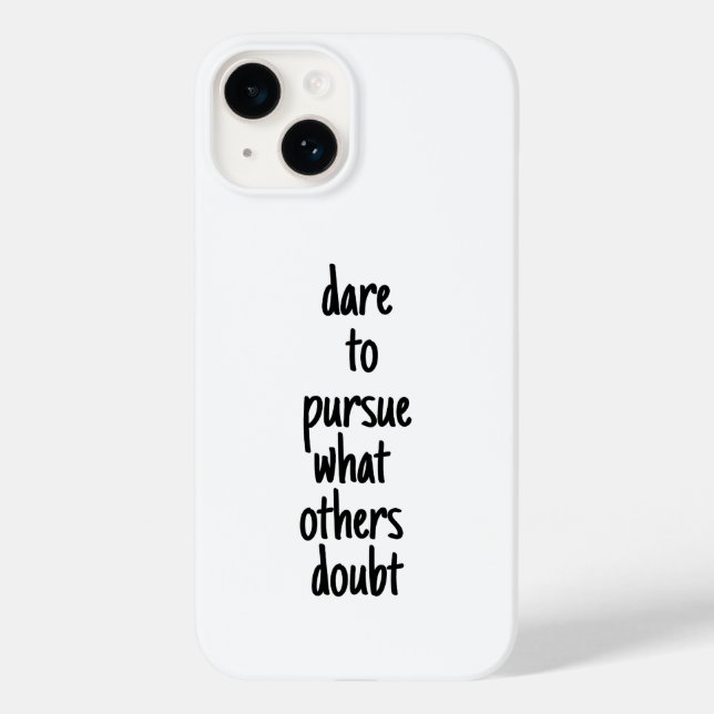 Dare att följa iphone case (Baksida)