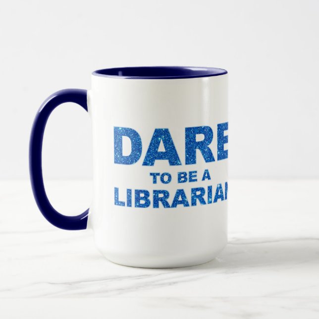 Dare att vara bibliotekarie mugg (Vänster)