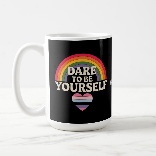 Dare att vara din egen autism-medvetenhet Regbow G Kaffemugg (Vänster)