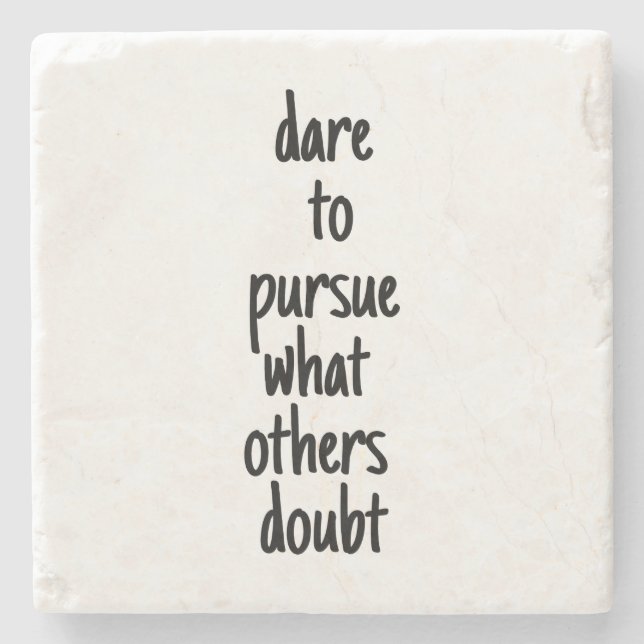 Dare för att fortsätta Underlägg marble Stone (Framsidan)