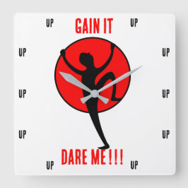 Dare mig! fyrkantig klocka