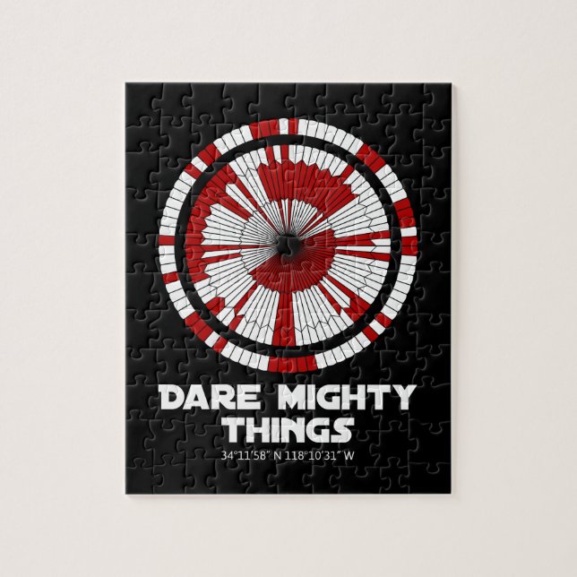 Dare Mighty Sak Perseverance Mars Rover Landing Pussel (Vertikal)