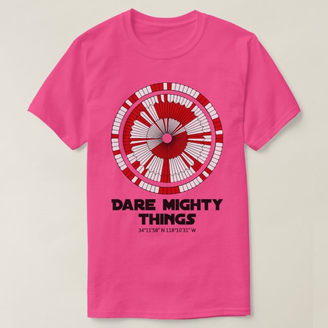 Dare Mighty Sak Perseverance Mars Rover Landing T Shirt (Design framsida)