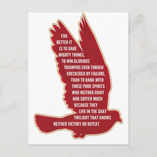 Dare Mighty Sak Vykort (Framsida)