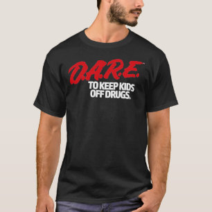 Dare Shirt - D.A.R.E. (Bli) Vintage 90&X27;S-Logot T