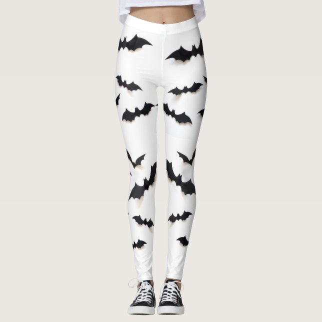 Dare till Bära Halloween Fladdermus Leggings (Framsida)