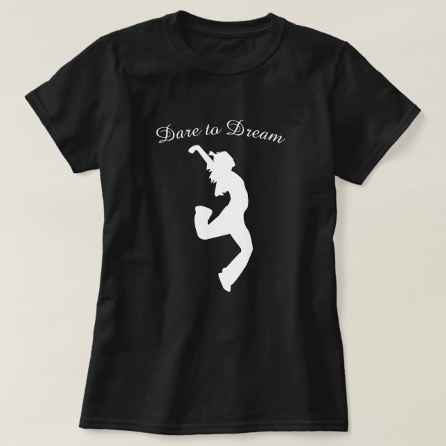 Dare till Dream Modern Dance Jump T Shirt (Design framsida)