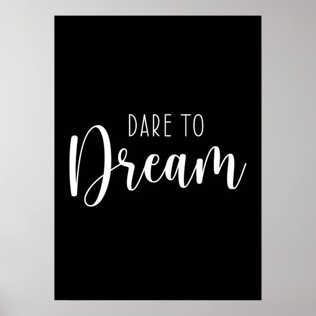 Dare to Dream, Gym, Hustle, Success Motivation Poster (Framsidan)