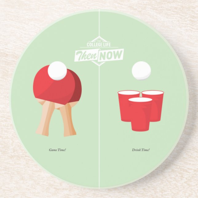 Därefter och nu: Ping Pong Underlägg (Framsidan)