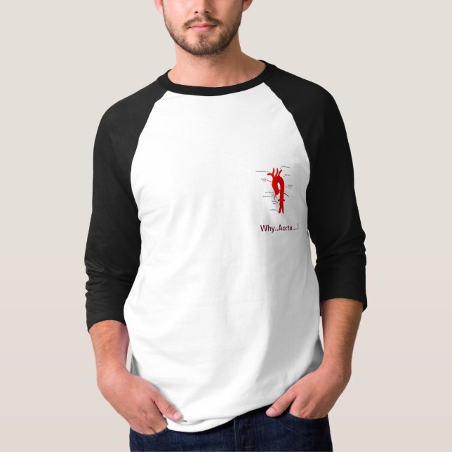 Därför. Aorta….,!! T-shirt (Framsida)