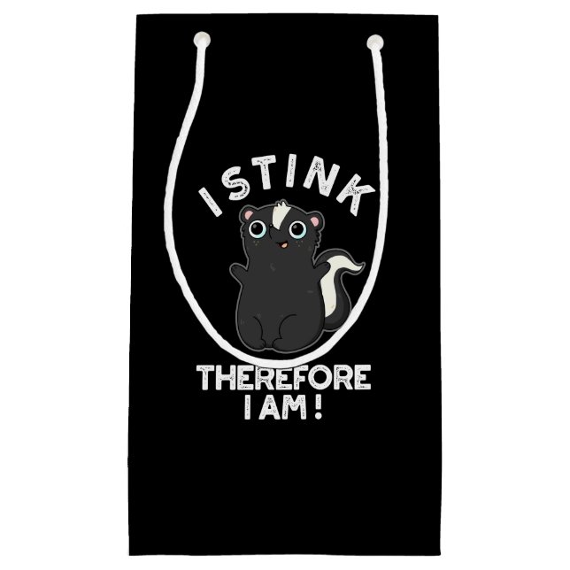 Därför är jag Funny Skunk Pun Mörk BG (Framsidan)