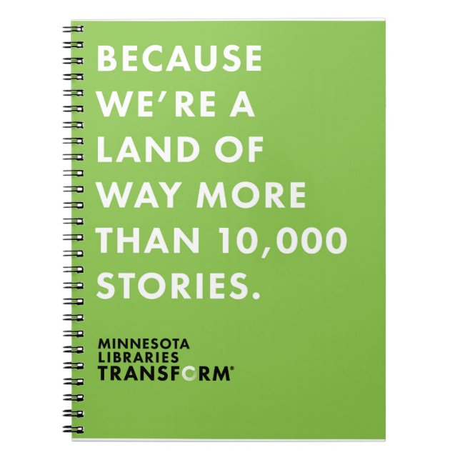 Därför att anteckningsbok för 10.000 berättelser (Framsidan)