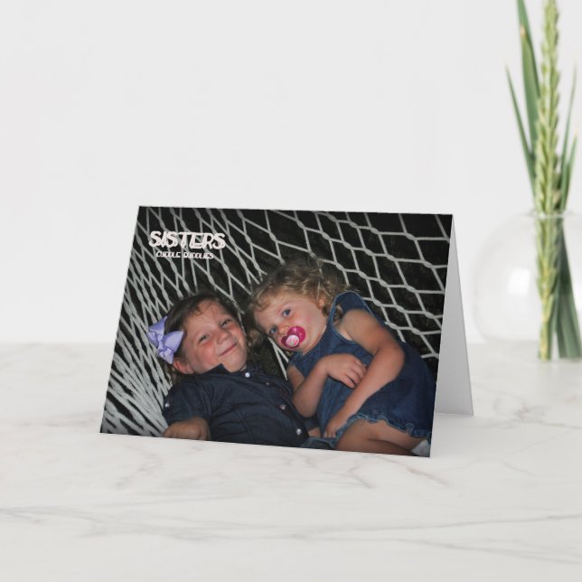 Därför att din min syster tack kort (Framsida)