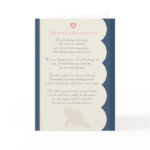 Därför att du älskade mig diktkattsympati