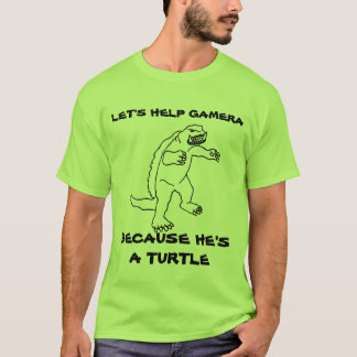 Därför att han är en sköldpadda t-shirt