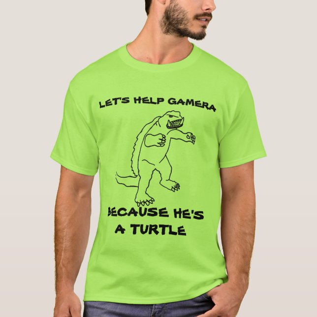 Därför att han är en sköldpadda t-shirt (Framsida)