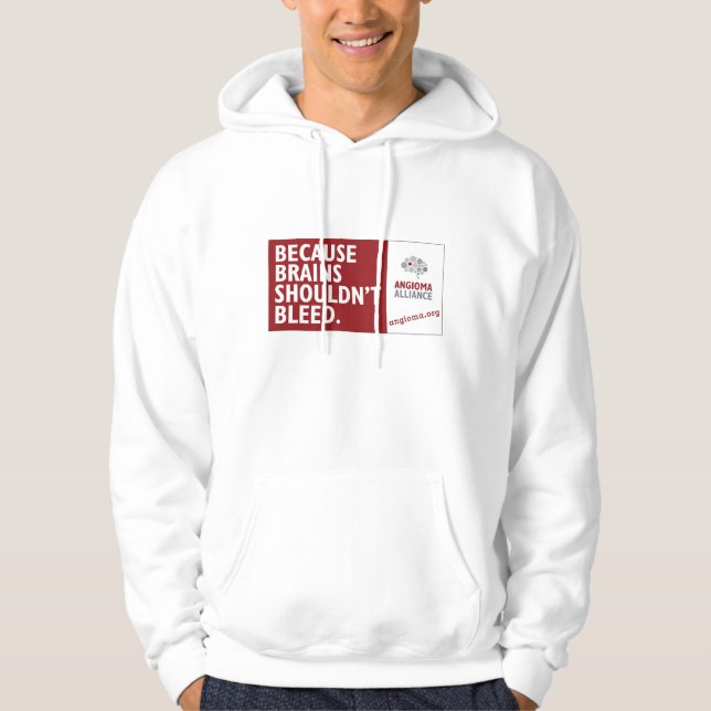 Därför att hjärnor inte bör Bleedᵀᴹ manar Hoodie (Framsida)