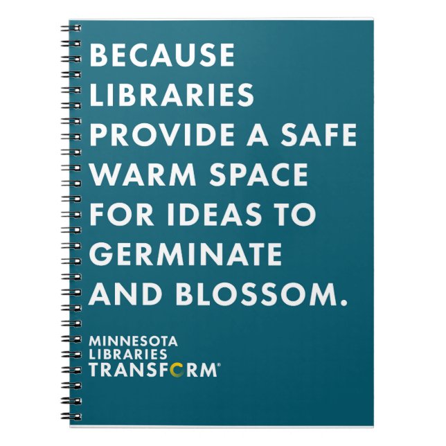 Därför att idéer röra sig i spiral anteckningsbok (Framsidan)