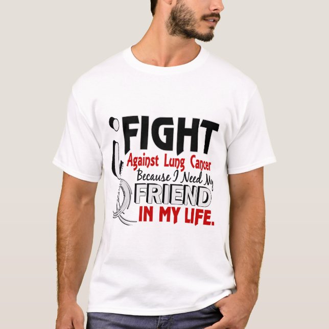 Därför att jag behöver min vänlungcancer tee (Framsida)