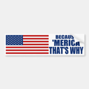 DÄRFÖR ATT 'MERICA SOM ÄR DÄRFÖR BILDEKAL