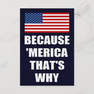 Därför att 'MERICA som är därför patriotiskt festa Inbjudningar