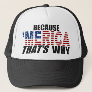 DÄRFÖR ATT 'MERICA SOM ÄR DÄRFÖR truckerkepse Truckerkeps