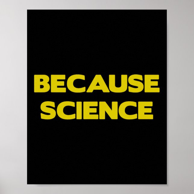 Därför att Science Science Teach Teacher Kliat Poster (Framsidan)