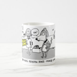 Därför hundar jagar bilar kaffemugg