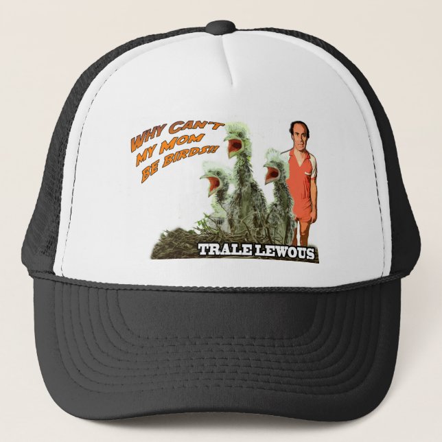 Därför inte kan min mamma vara fåglar truckerkeps (Framsida)