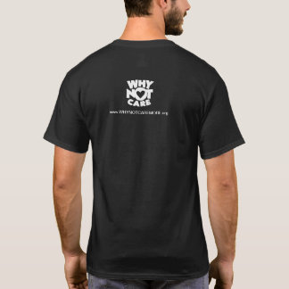 därför inte omsorglogotyputslagsplats t-shirt