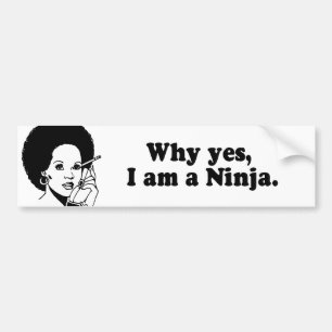 DÄRFÖR JA, I-FÖRMIDDAG A NINJA. BILDEKAL