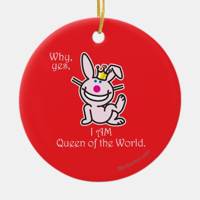 Därför ja julgransprydnad keramik (Framsidan)