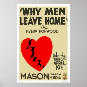 Därför manarlämnor returnerar 1938 WPA Poster