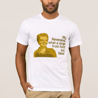 Därför pastor, en vilken stora bundna medelskjorta t-shirt