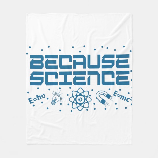 Därför Science Funny Fleecefilt (Framsidan)
