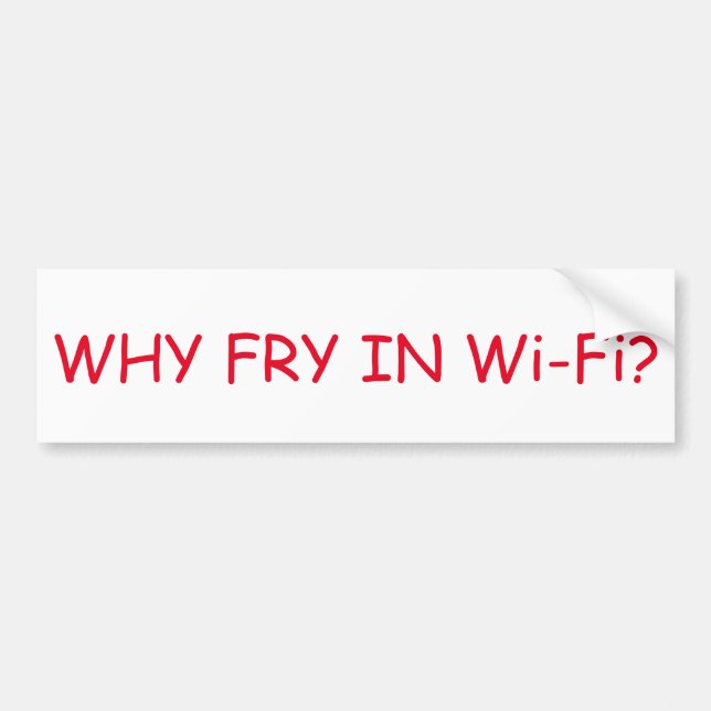 Därför småfisk i bildekalet Wi-Fi Bildekal (Framsidan)