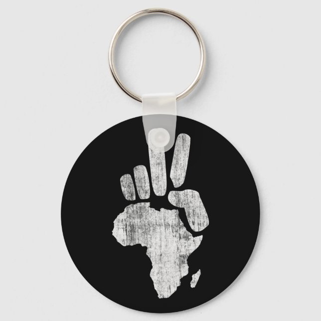 Darfur afrika peace hand nyckelring (Framsida)