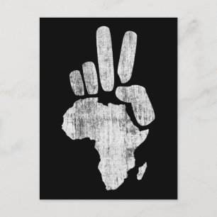 Darfur afrika peace hand vykort